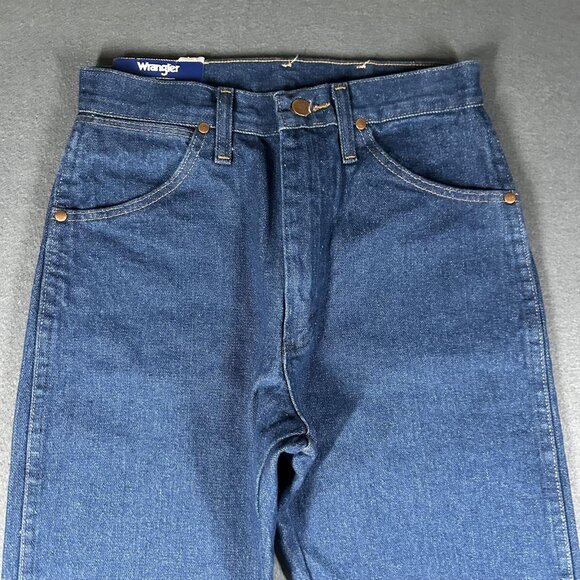 Wrangler Jeans Womens 5x30 Blue Cowboy Cut 14MWZ Slim Fit Tapered Leg Western - Picture 3 of 12